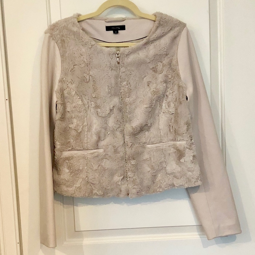 COMMA Brand Dusty Pink "Fur" Jacket - Picture 2 of 7